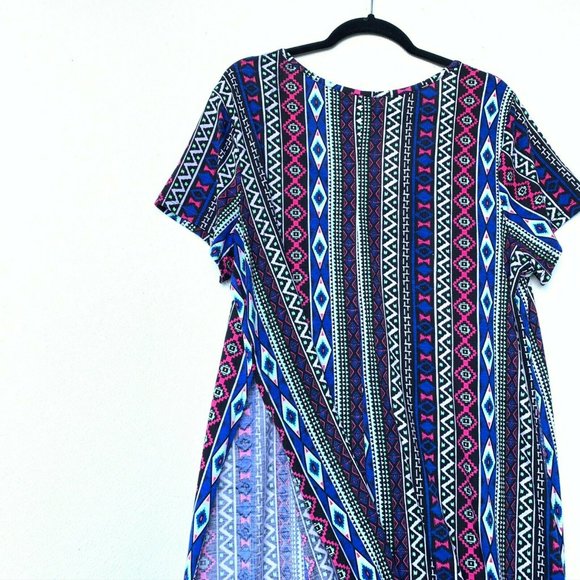 Eyeshadow Women Blouse 18/20 W Long Tunic Short Sl - Picture 6 of 8